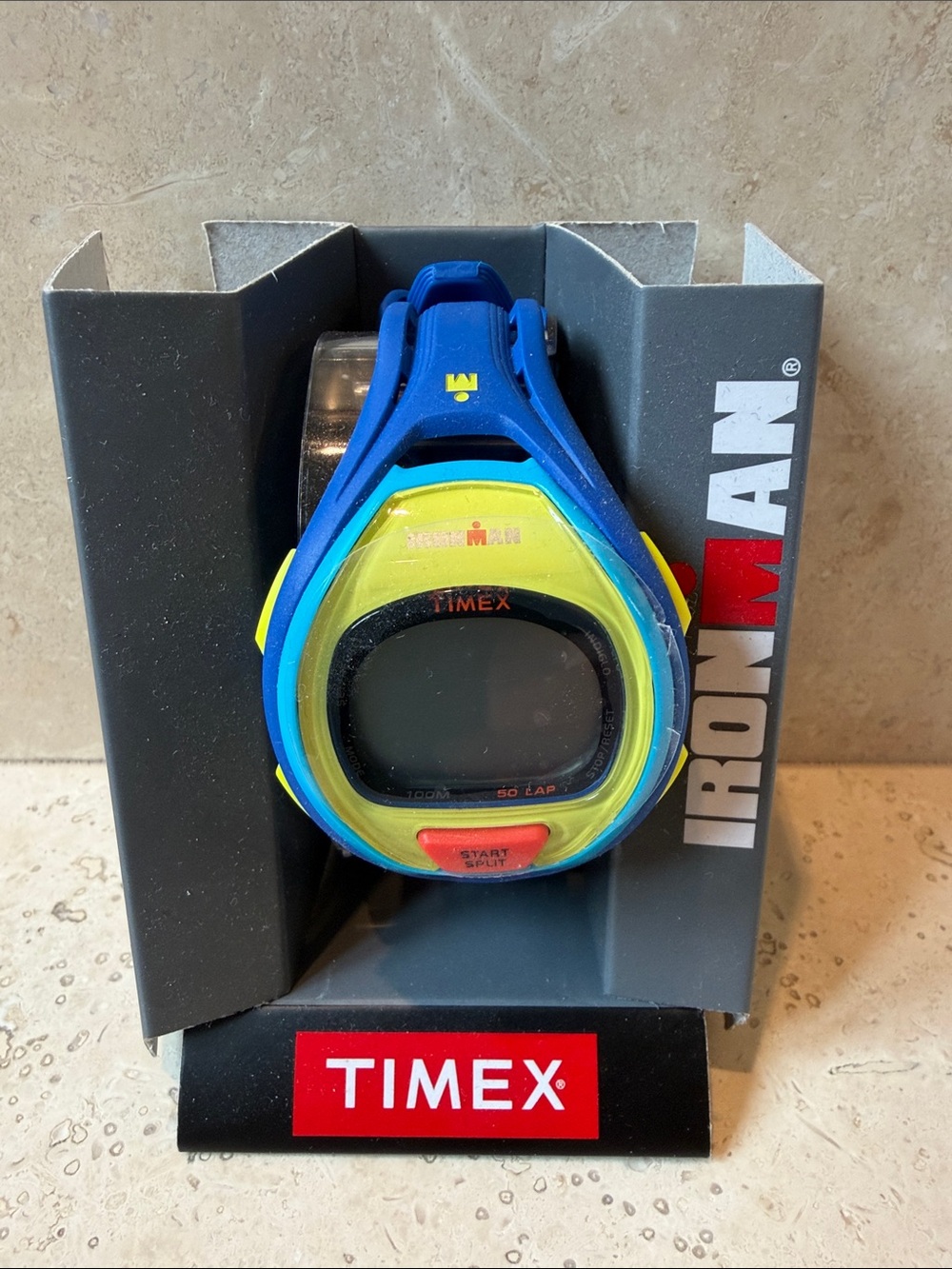 Timex Ironman Sport Watch in Blue, Yellow and Red